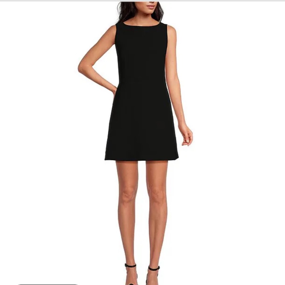 NWT! Gianni Bini Charlotte Crepe Boat Neck Sleveless A-Line Dress